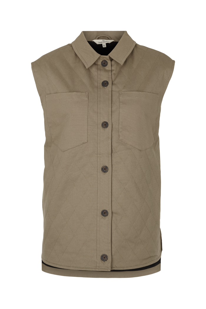 Basic Apparel Mia Vest Vests 121 Dried Sage